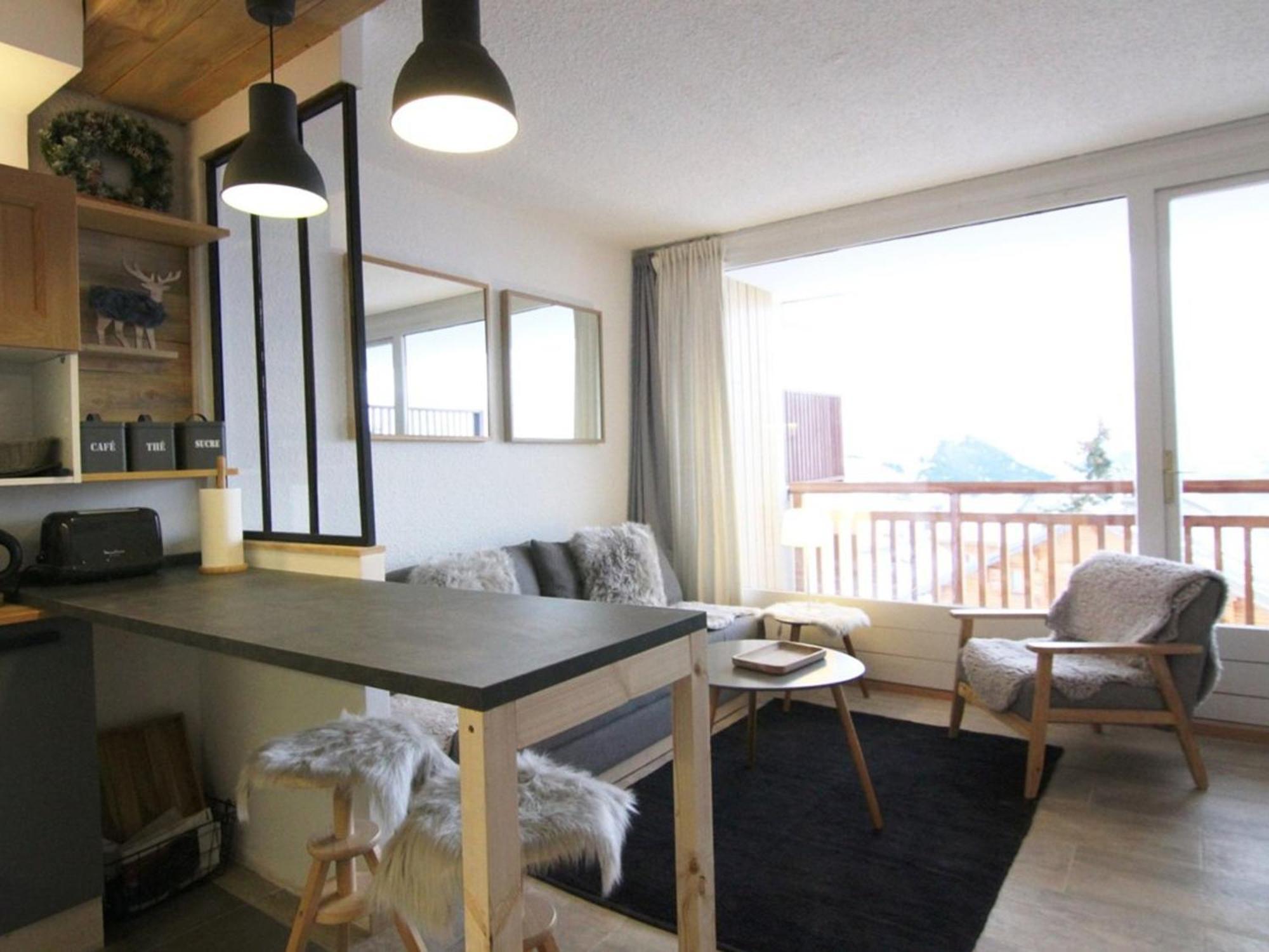 Charmant Studio 4 Pers Avec Balcon, Parking Et Acces Pistes - Alpe D'Huez - Fr-1-405-134 Leilighet Eksteriør bilde